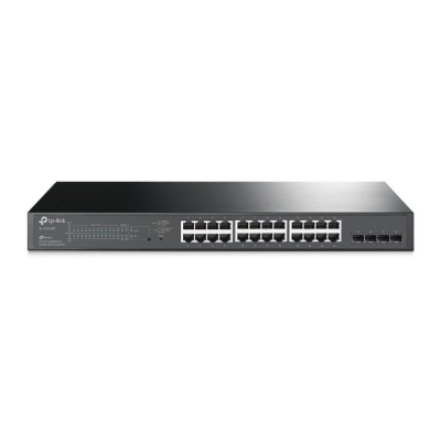 TL-SG2428P.TPLink JetStream 28-Port Gigabit Smart Switch with 24-Port PoE+