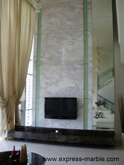 TV Area Background Marble Stone Wall Reference    