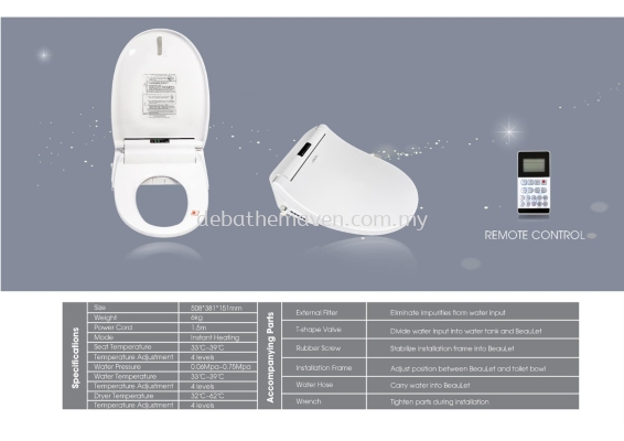 BRAND: ARCA -Electronic Bidet Seat & WC