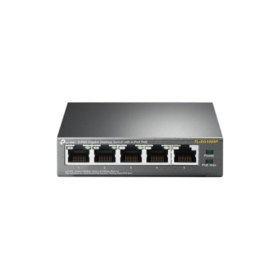 TL-SG1005P.TPLink 5-Port Gigabit Desktop Switch with 4-Port PoE