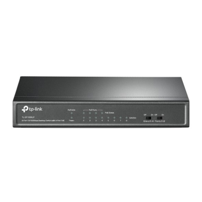 TL-SF1008LP.TPLink 8-Port 10/100Mbps Desktop PoE Switch with 4-Port PoE