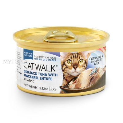 CATWALK SKIPJACK TUNA WITH MACKEREL 80G x 6