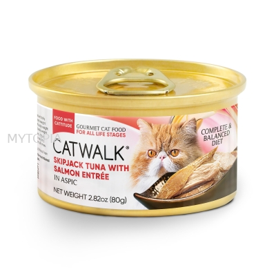 CATWALK SKIPJACK TUNA WITH SALMON 80G x 6