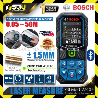 BOSCH GLM 50-27 CG / GLM 50-27CG / GLM50-27CG Laser Measure Machine (Green Laser Light)