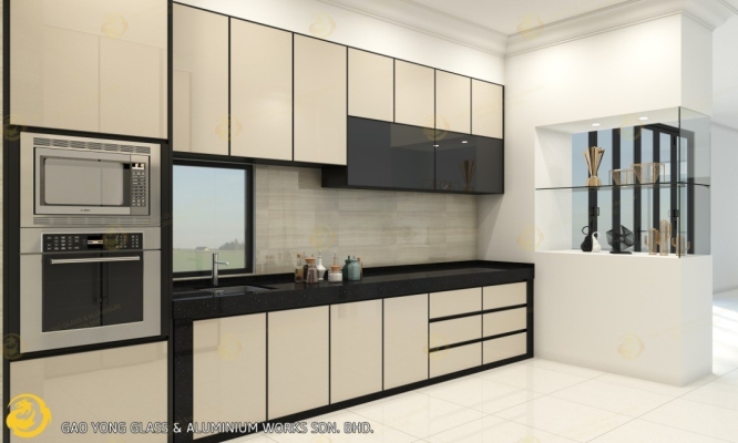 Rujukan Reka Bentuk 3D Untuk Kabinet Dapur Aluminium 