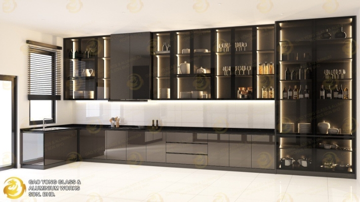 Aluminium Kitchen Cabinet 3D Design Reference