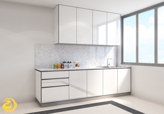 Rujukan Reka Bentuk 3D Untuk Kabinet Dapur Aluminium 