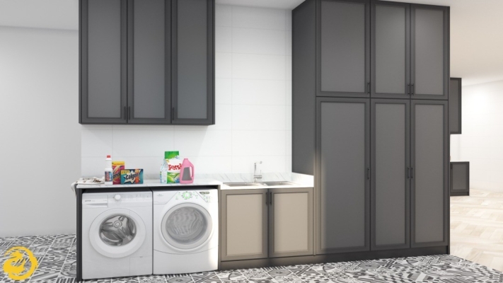 Rujukan Reka Bentuk 3D Untuk Kabinet Dapur Aluminium 