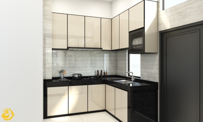 Aluminium Kitchen Cabinet 3D Design Reference