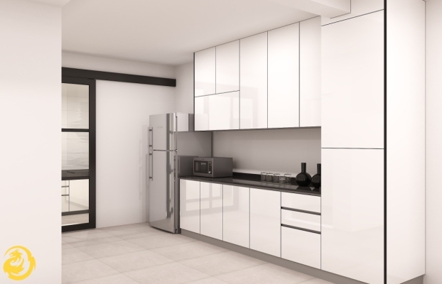 Rujukan Reka Bentuk 3D Untuk Kabinet Dapur Aluminium 