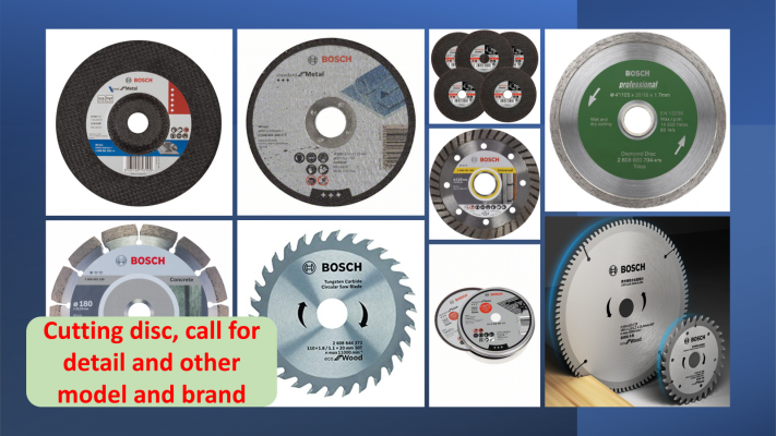 Cutting disc, Grinding disc  (Stainless Steel, Metal, Wood, Concrete)