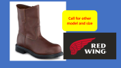 HIGH CUT BROWN SUEDE RIGGER SAFETY BOOTS Red wing safety shoes SAFETY SHOES SAFETY AND PPE