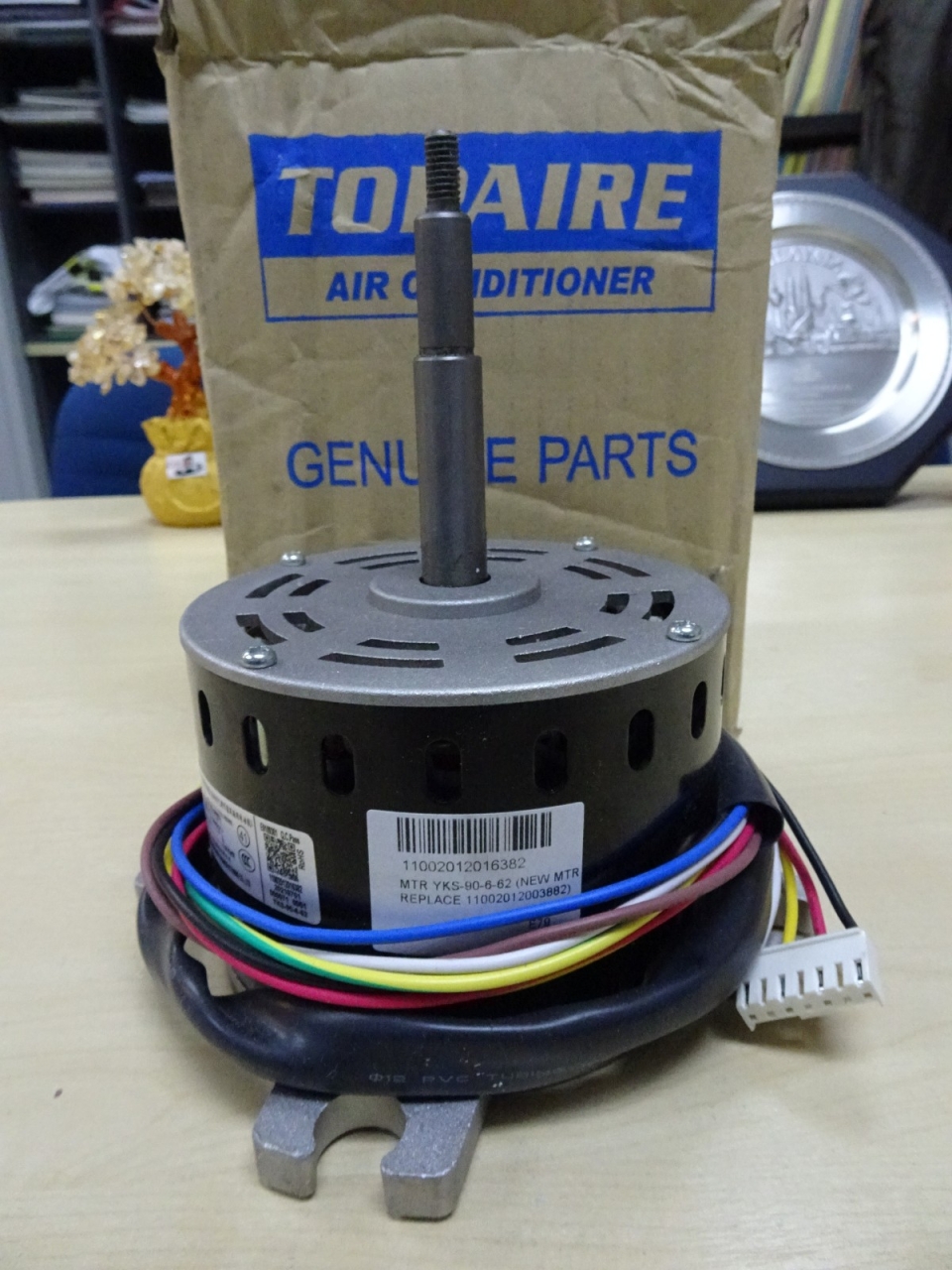 TOPAIRE 11002012016382 INDOOR FAN MOTOR YSK90-6-62 (90W) (1PH) (W/O 3.5UF CAP.) FOR TCS50E