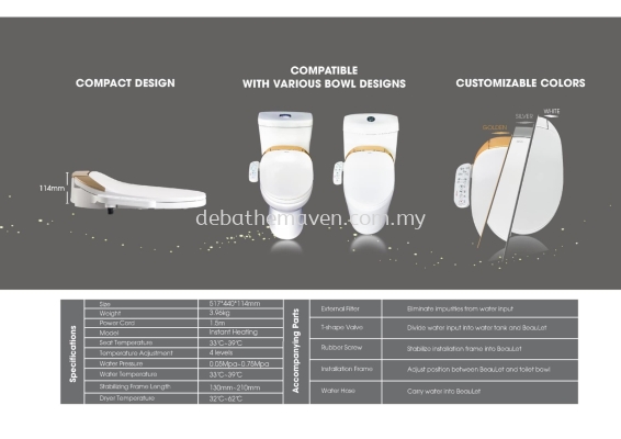 BRAND: ARCA - JAPAN Electronic Bidet Seat & WC