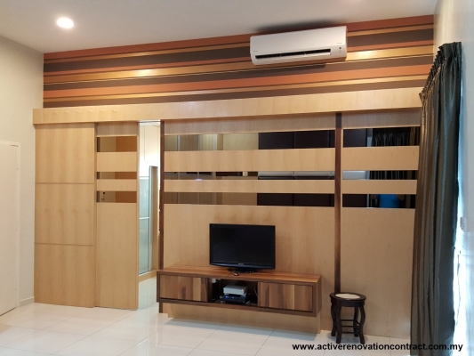 Muar TV Cabinet With Furniture Wall