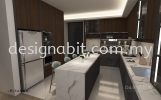 SILIBIN, IPOH UPPER & LOWER CABINET Island Table & Cabinet & Fridge Cover Kitchen Design