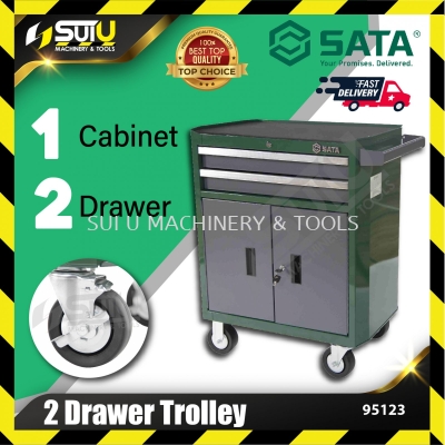 SATA 95123 2 Drawer Trolley / Tool Cart