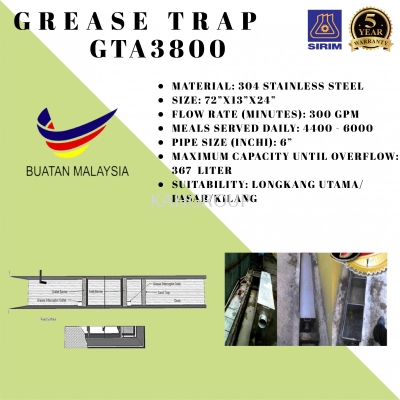 GTA 3800 - Drainage Grease Trap