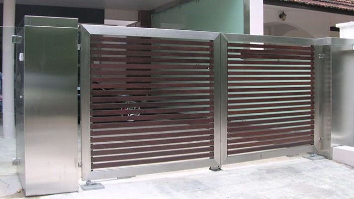 Classic Stainless Steel Mix Aluminium Design Gate - Sky Horse Classic 015