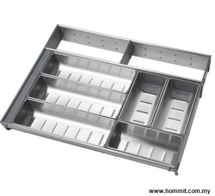 Kitchen Cabinet Drawer Tray - Stainless Steel Cutlery Tray (3)