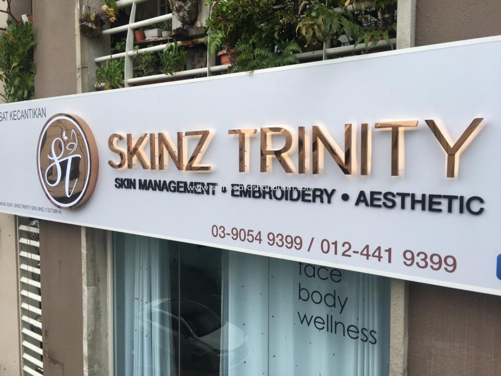 Skinz Trinity Sri Petaling - 3D LED Box Up LED Backlit Signboard 