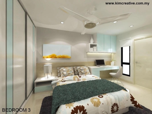 Bedroom 3 3D Design Reference In Seri Kembangan Landed