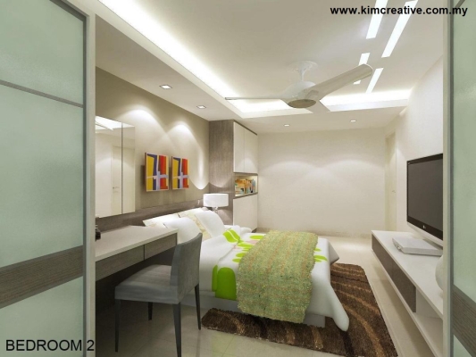 Bedroom 2-2 3D Design Reference In Seri Kembangan Landed