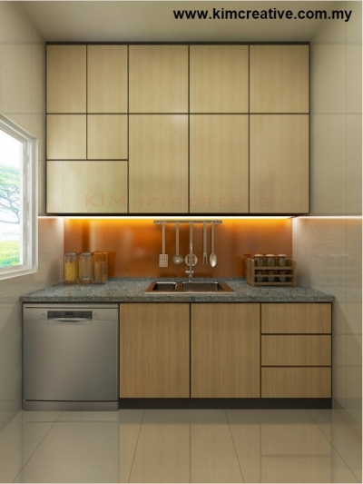 Wet Kitchen Cabinet 2 3D Design Drawing In Eco Majestic Merrydale Semenyih