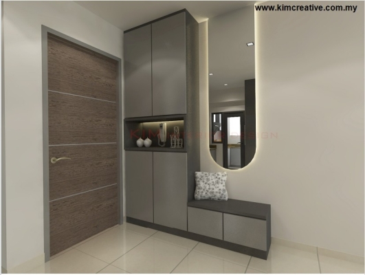 Entrance DB Cabinet 3D Design Akasa Residence Cheras