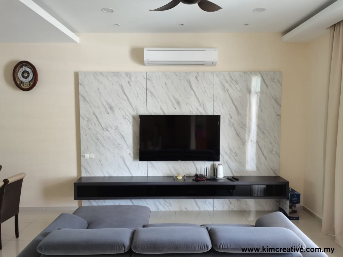 Living Hall TV Cabnet / TV Console Design Reference Selangor / Kuala Lumpur / Klang / Puchong / Kepong / Shah Alam / Kajang / Cheras TV Rack / TV Cabinet / TV Console Malaysia Reference Renovation Design 