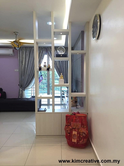 Living Room Design With Display Partition / Display Divider - Selangor