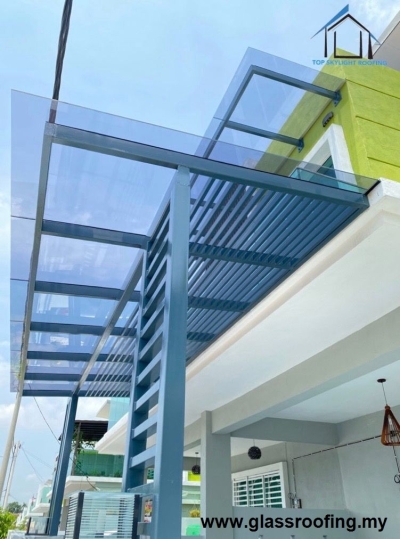 Glass Mix Louver Canopy - Selangor 