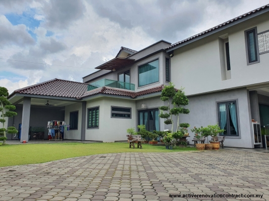 Bukit Gambir Double Storey Semi-D Simple Gardening Design Reference