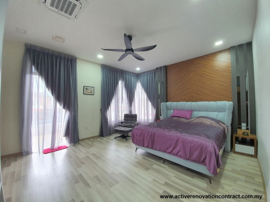 Bukit Gambir Double Storey Bungalow Master's Bedroom Design Reference  