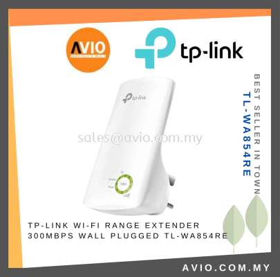 TP-LINK Tplink Wifi Range Extender 2.4GHz 300Mbps Speed 2 Internal Antenna Wall Plugged Plug White WA854RE TL-WA854RE