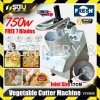 FRESH VC65MS Vegetable Cutter Machine 750W w/ Free 7 Blades Vegetable Cutter / Peeler Kitchen Machine Food Processing Machine