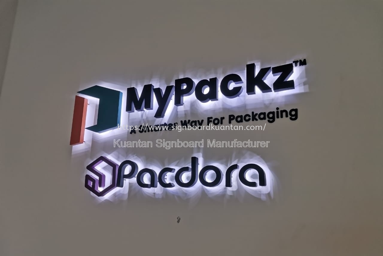 MY PACKZ INDOOR 3D LED BACKLIT SIGNAGE AT KUANTAN