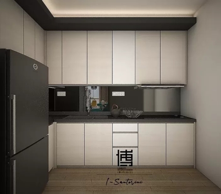 Kitchen Cabinet Design In I-Santorini Tanjung Tokong