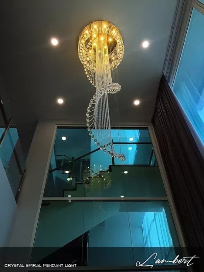 Grand Crystal Lamp Design Reference In Legenda @ Southbay Batu Maung