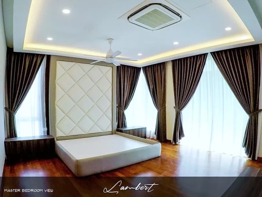 Master Bedroom Plaster Ceiling Design Reference In Legenda @ Southbay Batu Maung
