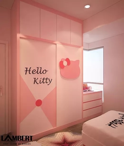 Reka Bentuk Bilik Berkonsepkan Hello Kitty Di Pine Residence George Town