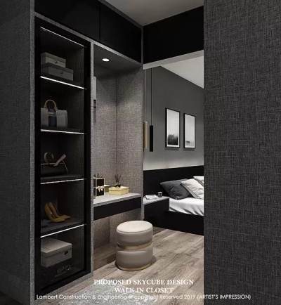 Dressing Table Design In Skycube Residence Bayan Lepas