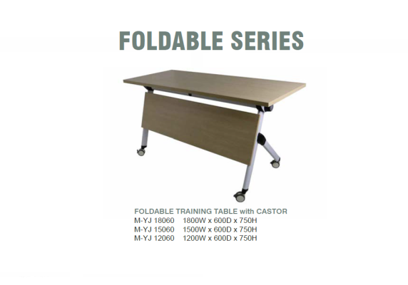 M-YJ-18060 Foldable Tranning Table with Castor