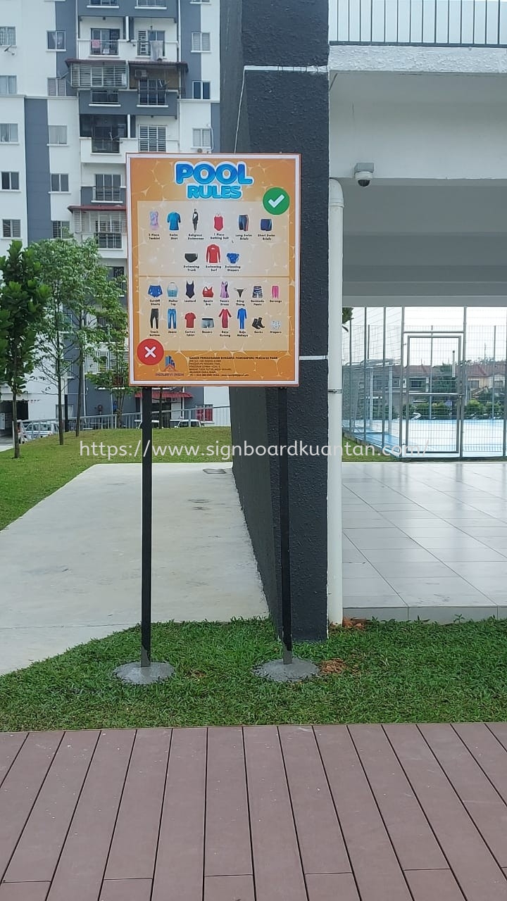 POOL SIGNAGE ACP STAND SIGNAGE AT PAHANG