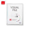 Transparent A4 Size Management File / Visual File with Front Pocket Cover / Transparent Folder + Poc Folder Filing Product