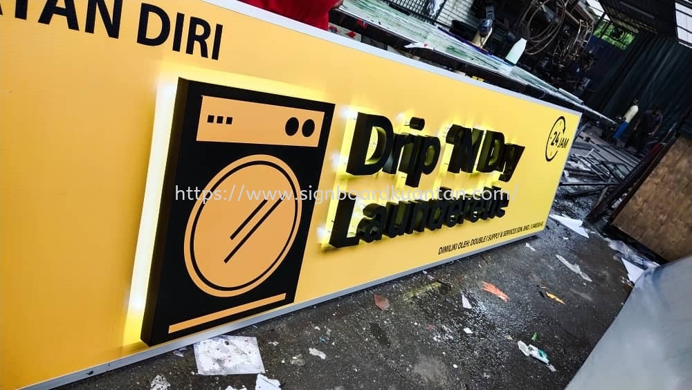 DRIP'N DRY 3D LED BACKLIT SIGNAGE AT PAHANG