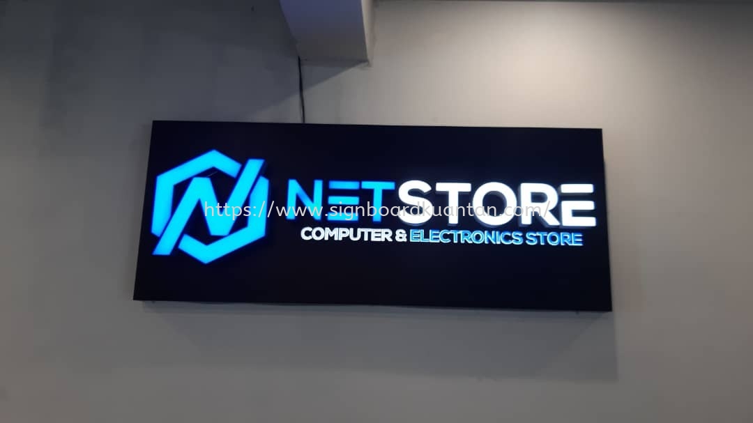 NETSTORE INDOOR 3D LED FRONTLIT & BACKLIT SIGNAGE AT PAHANG