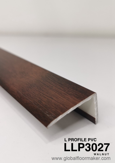 L PROFILE PVC WALNUT LLP3027