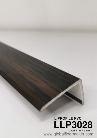 L PROFILE PVC DARK WALNUT LLP3028