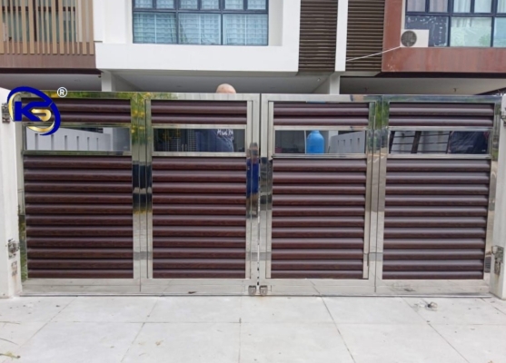 Folding Gate Lorong Seri Pelangi 1, Kensington Green, Jalan Tuaran Bypass.